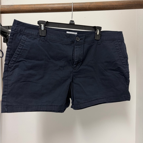 Liz Claiborne Pants - Liz Claiborne Navy Cotton Blend Bermuda Shorts